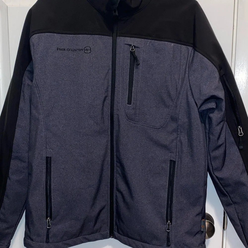 Free Country Men's Black and Dark Gray 3 in 1 System Jacket